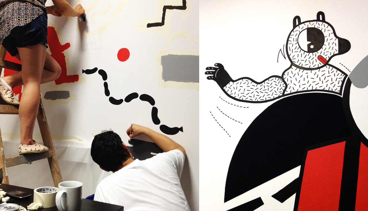 波兰维珍移动总部壁画设计@AcapulcoStudio