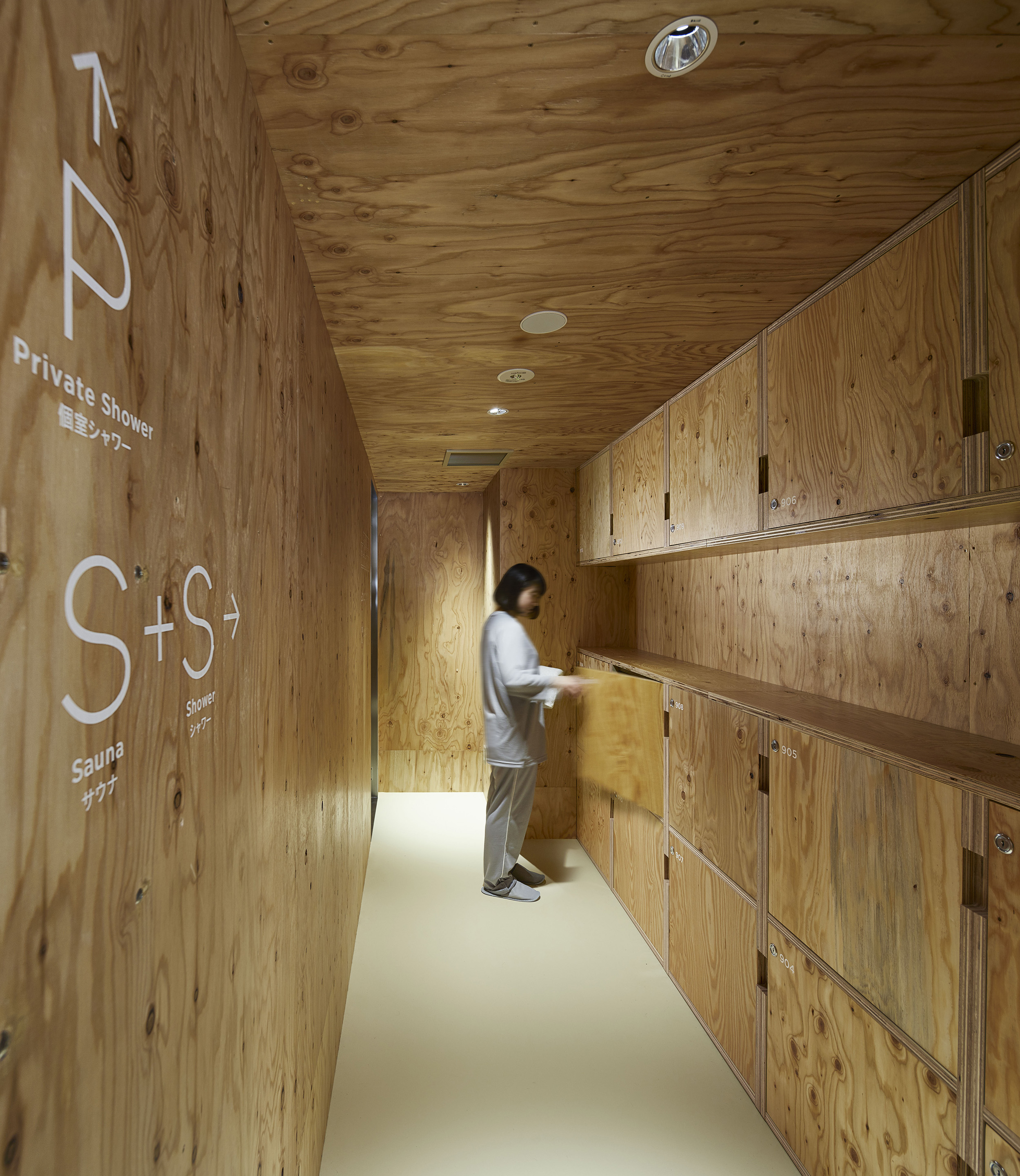 ℃ sauna + sleep 胶囊旅馆标识系统设计©Hiromura Design