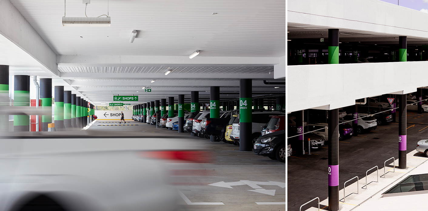 Westfield Chermside 购物中心停车场导视系统设计©dotdash