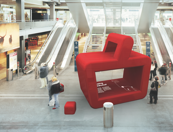 车站购物中心品牌标识设计 ©Schneiter partner