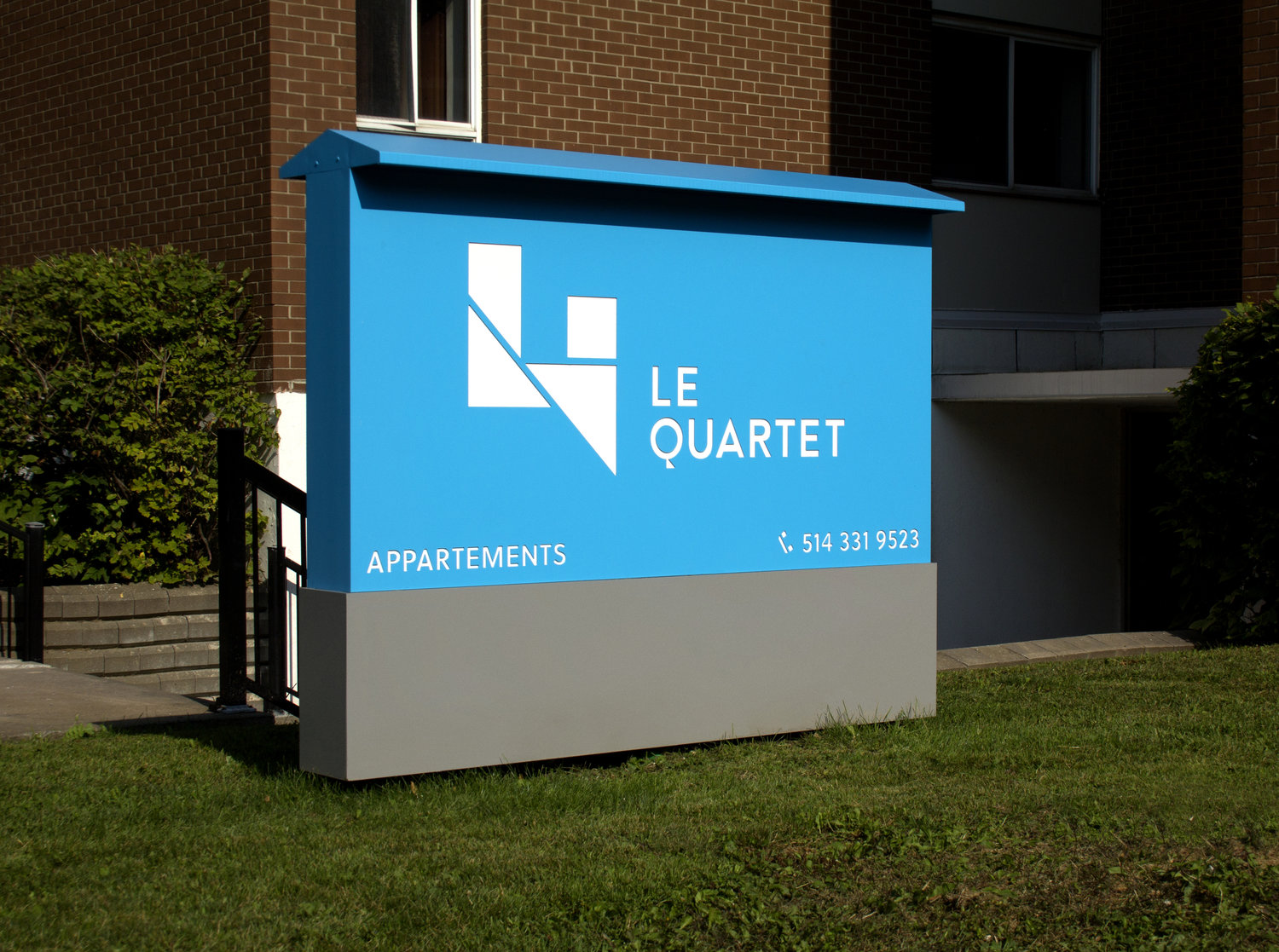 le Quartet 住宅区品牌标识设计 ©Stéphanie Aubin