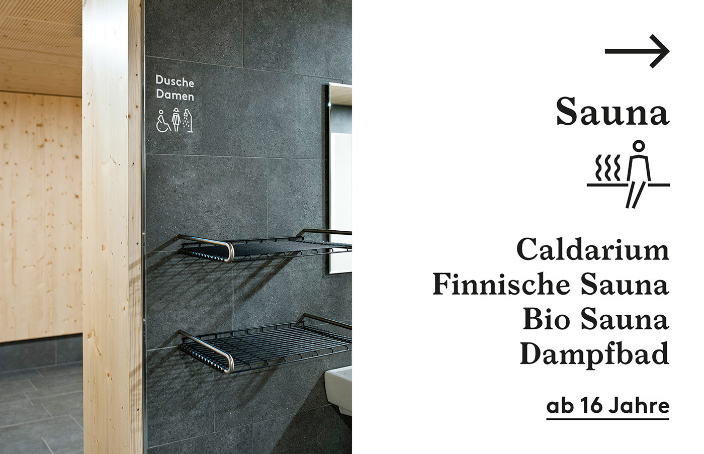 Dolomitenbad市政浴场标识设计©studio  bruch