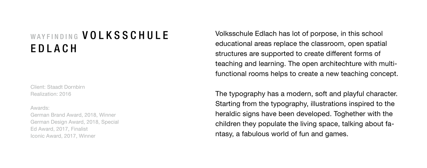 Volksschule Erlach学校标识设计 © Sägenvier DesignKommunikation