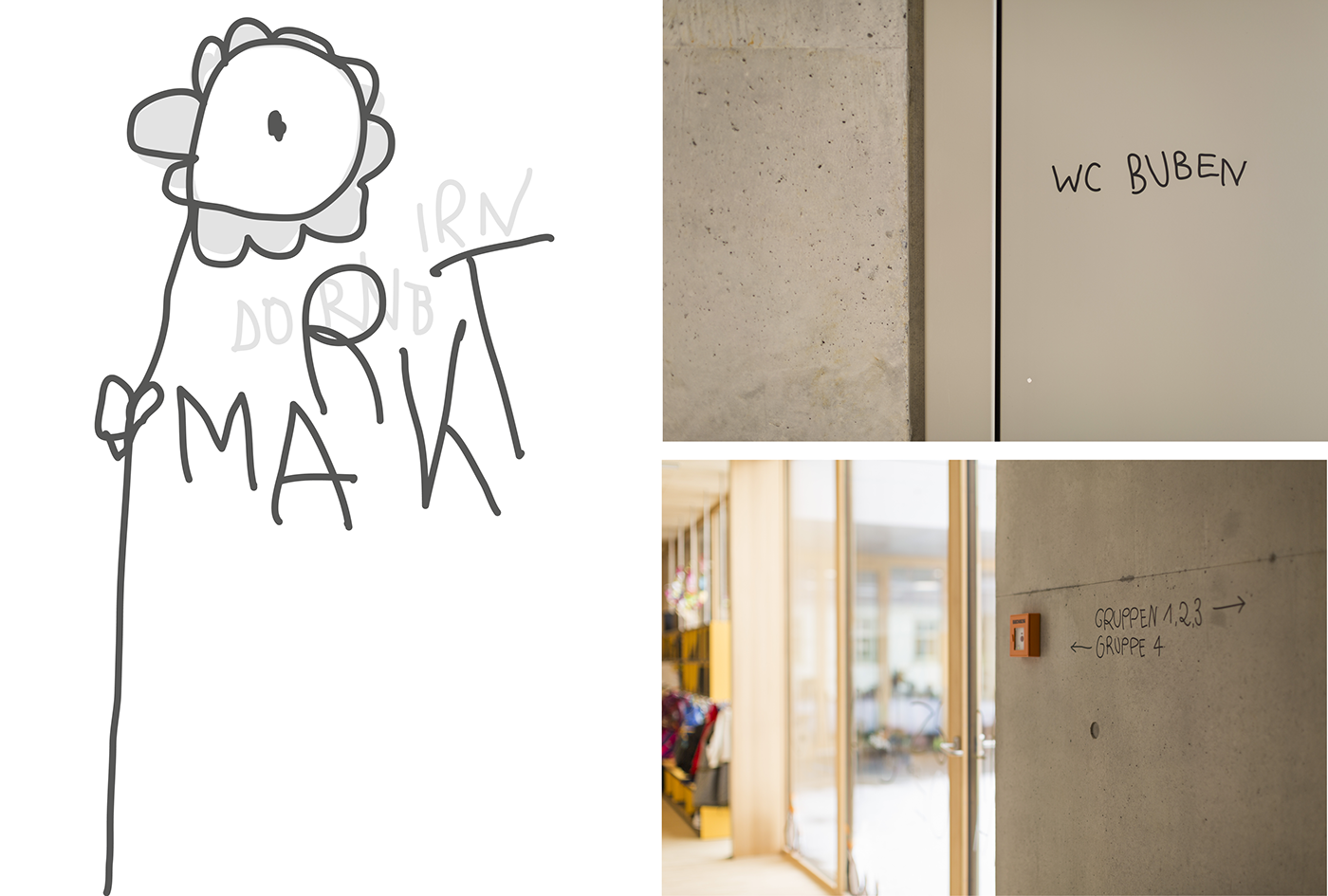 Marktstrasse 幼儿园标识设计 © Sägenvier DesignKommunikation